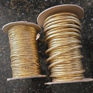 Gold Metallic Cord Spools